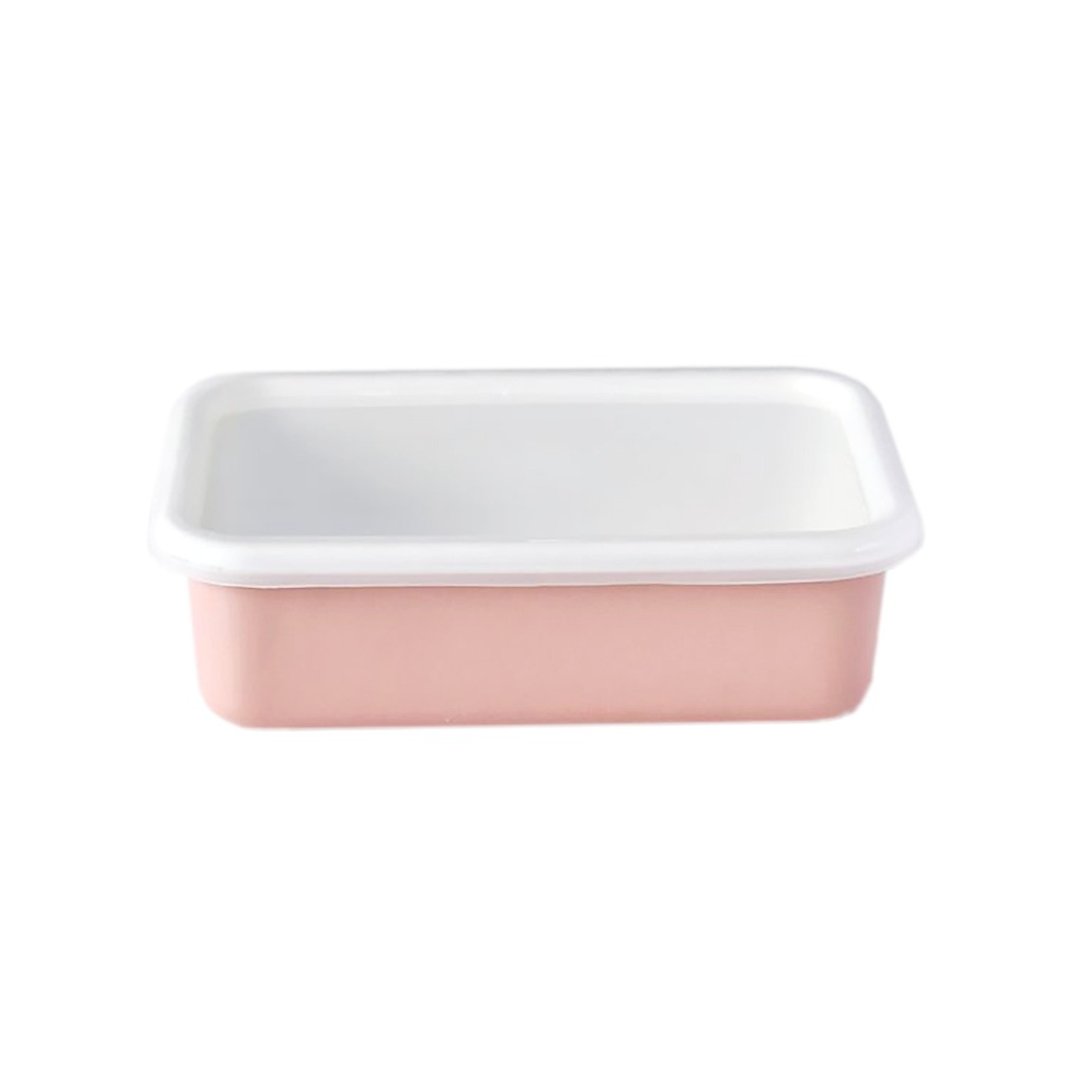 COTTON 珐琅烘焙保鲜盒 粉红色 0.76L - 厨房用具 - 珐琅 粉红色