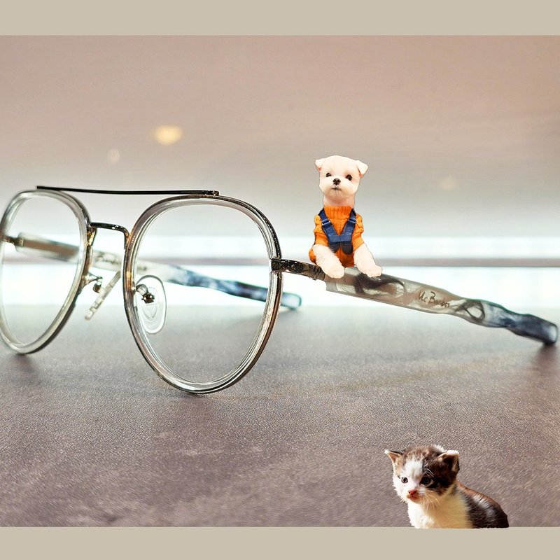 帅镜_鼻梁上的毛孩工艺 (把宠物毛发 溶入手工眼镜) / 款式多色 - 眼镜/眼镜框 - 防水材质 