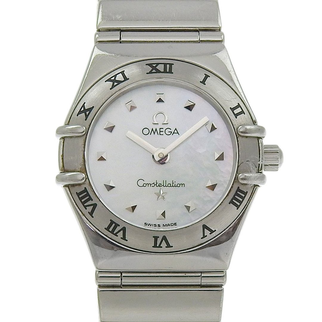 【日本直送】欧 мега OMEGA Constellation My Choice 腕表 1561.70 石英 不锈钢 珍珠母贝表盘 女款【二手品】 - 女表 - 不锈钢 白色