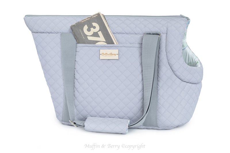 新款 - AUSTIN 宠物背带，肩带长度可调节 - 外出包 - 聚酯纤维 灰色