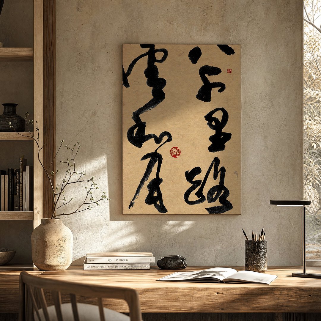 5070 书法 - 无框画 | 乔迁礼物 | 开店 | 民宿布置 | 装饰画 - 海报/装饰画/版画 - 其他材质 黑色