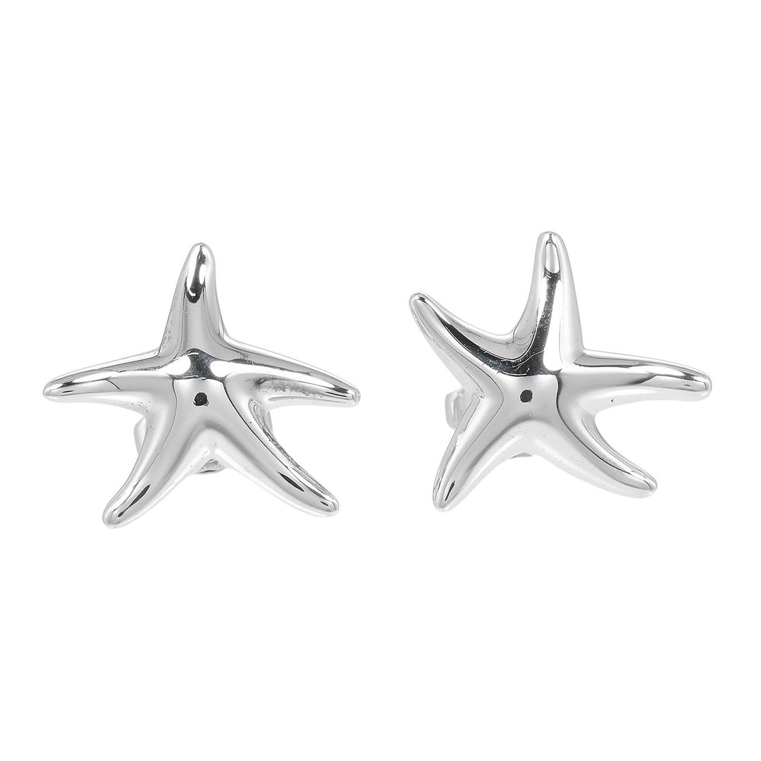 【日本直送】蒂芙尼 TIFFANY&Co. 海星造型耳环 Elsa Peretti 银 925  女性【二手】 - 耳环/耳夹 - 银 银色