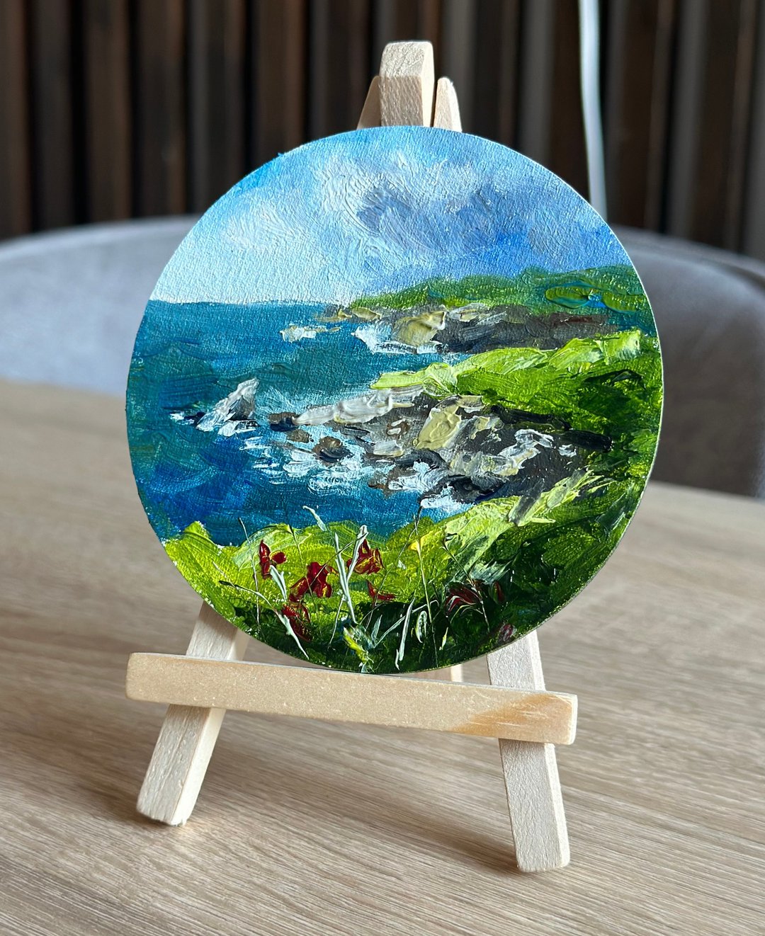 海洋主题圆形油画 - 墙贴/壁贴 - 其他材质 