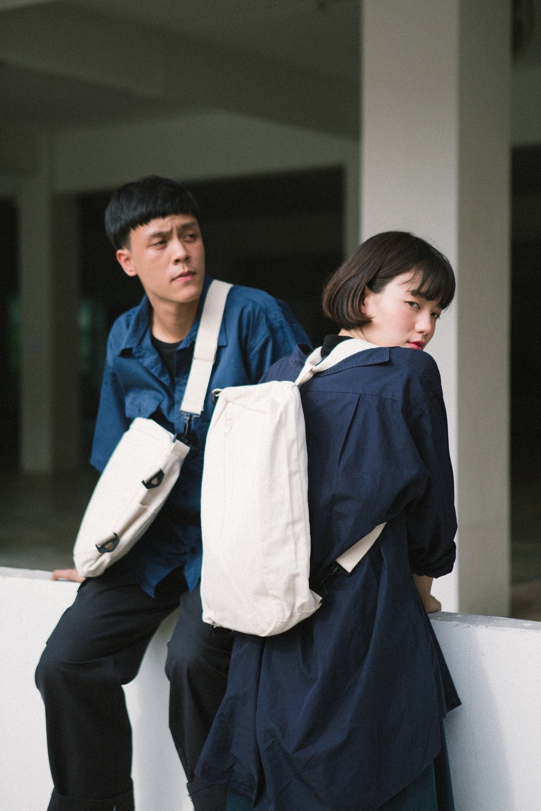 Crossy Notebook (0ff-white) - 电脑包 - 棉．麻 白色