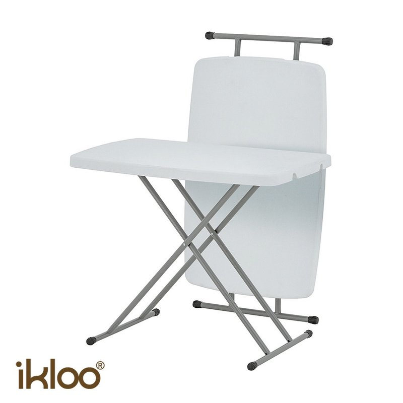 【ikloo】简易可调式升降桌折叠桌 三段调整 室内外两用 工作桌 - 其他家具 - 塑料 白色