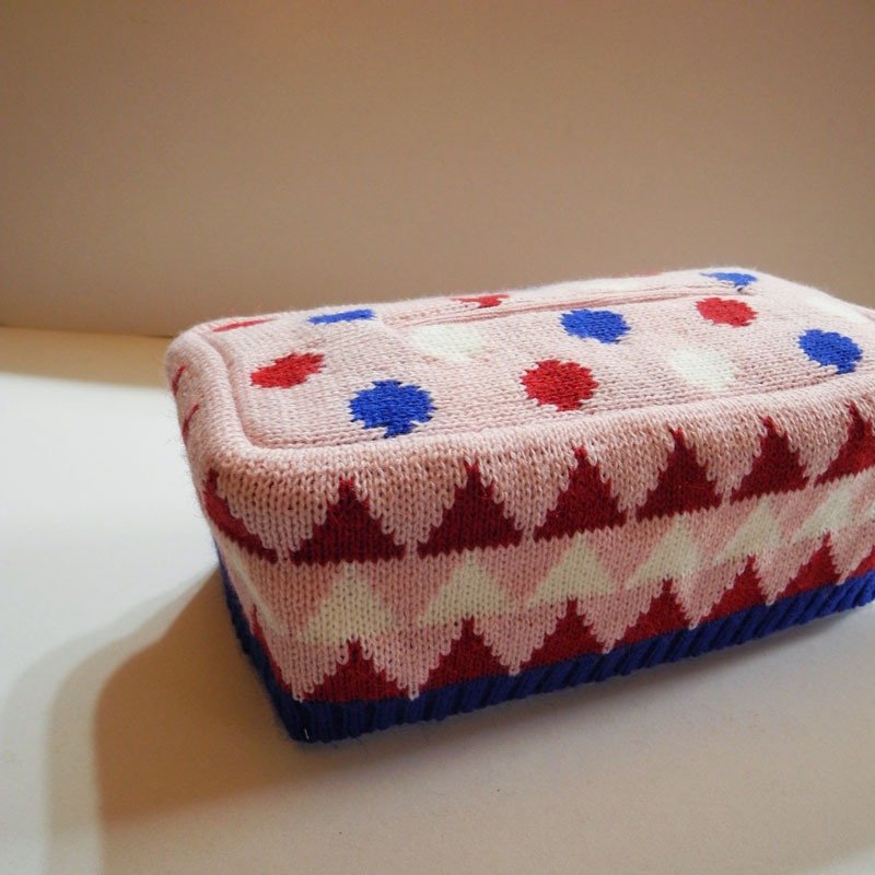 Studio Chiia  *针织面纸套-粉色 - 餐垫/桌巾 - 聚酯纤维 粉红色