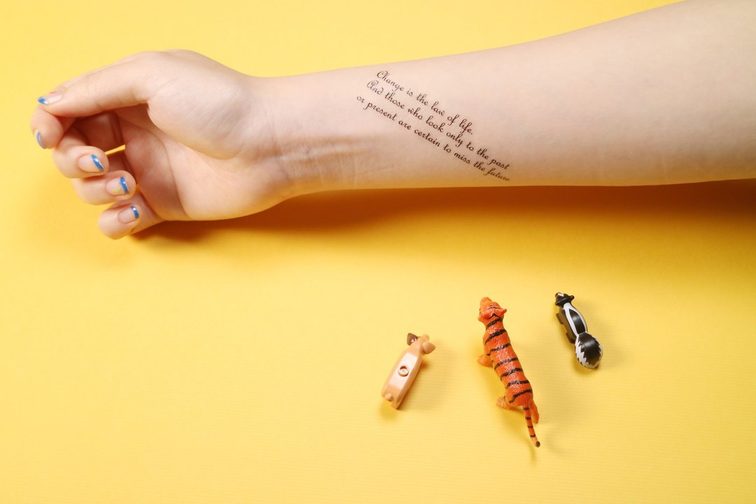 Deerhorn design / 鹿角 刺青 纹身贴纸 手写字 手绘 - 纹身贴 - 纸 黑色