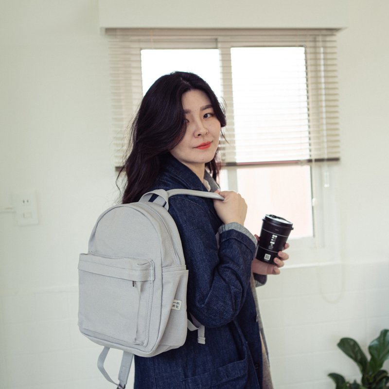 帆布经典小背包 - 后背包/双肩包 - 棉．麻 绿色