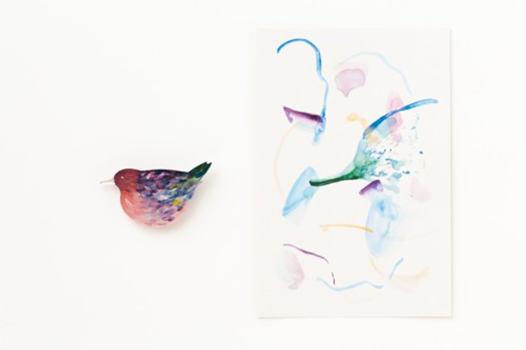 Brooch [with drawing card] - 胸针 - 其他金属 