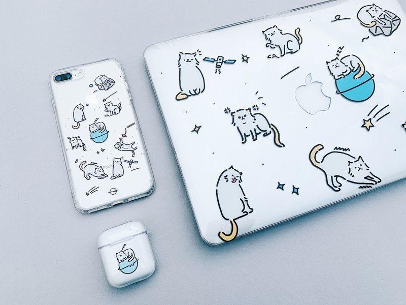 猫星人日常组合包 手机殻及AIRPODS保护套 附送猫星人明信片 - 数码小物 - 塑料 多色