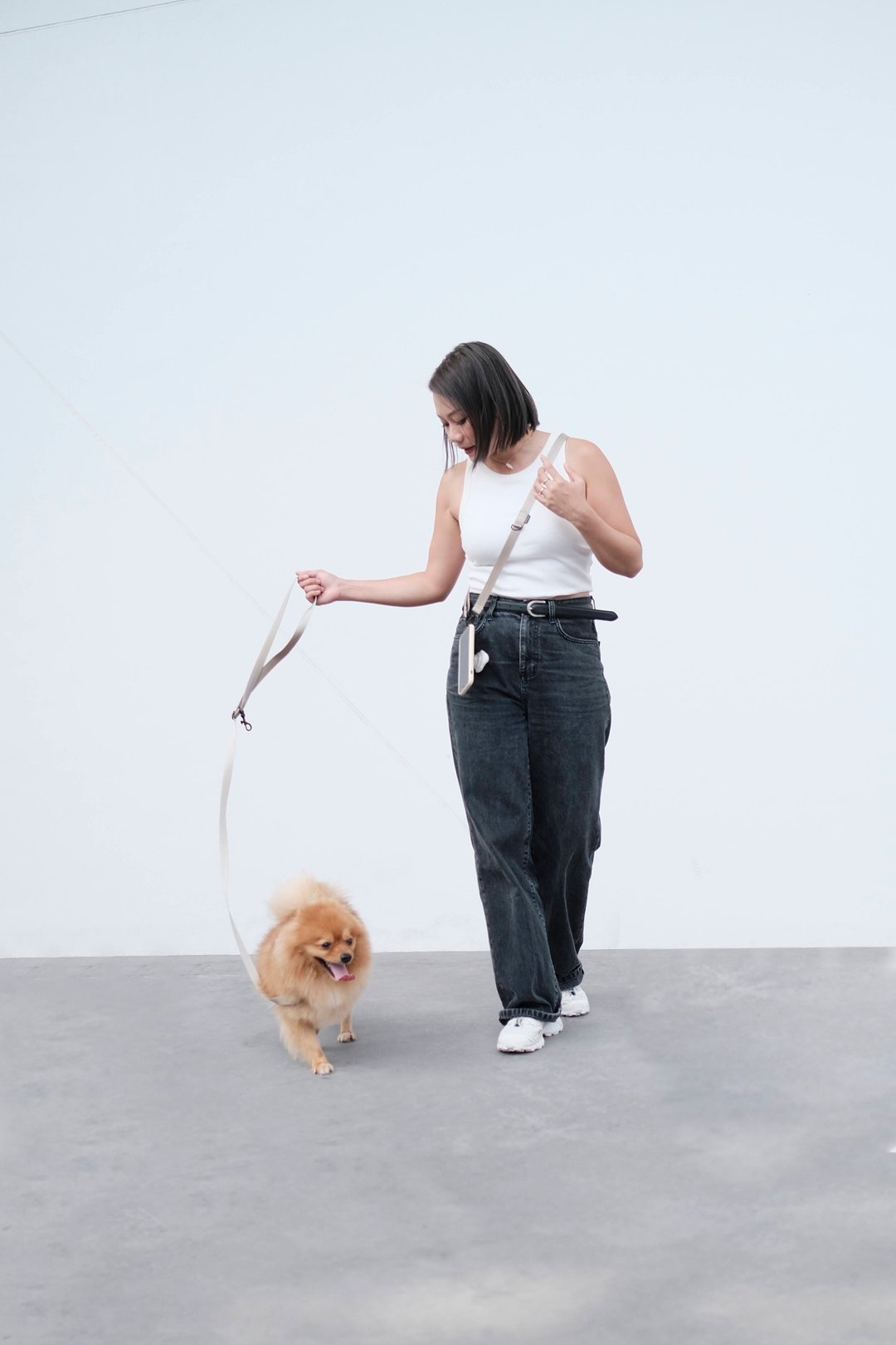 卡其色 Mongster Flexi Leash / BEIGE 电话绳 相机带 3合一 - 外出包 - 尼龙 