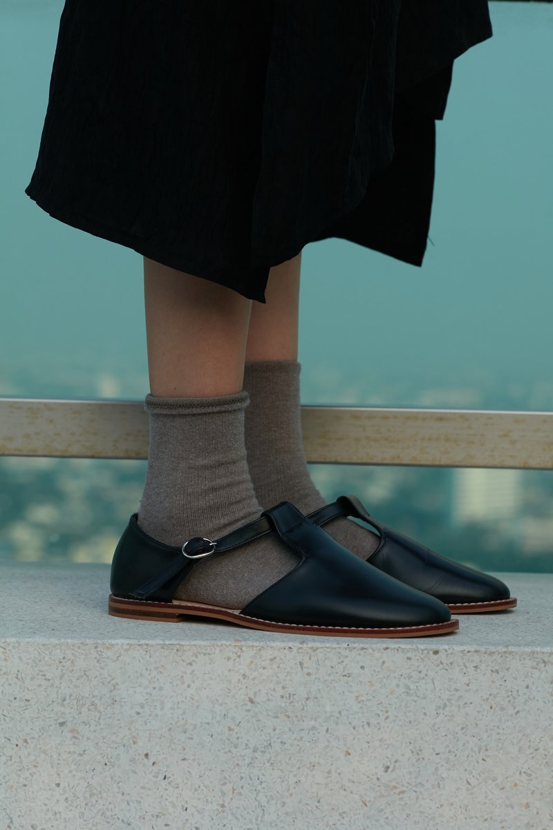 Elio Sandals - 女款休闲鞋 - 真皮 黑色