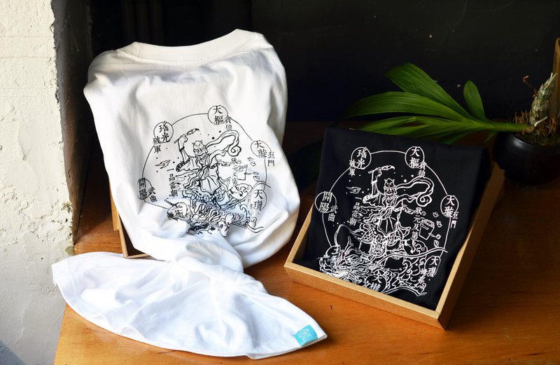 魁星要穿衣服-府城新职人联名款 - 中性连帽卫衣/T 恤 - 棉．麻 黑色