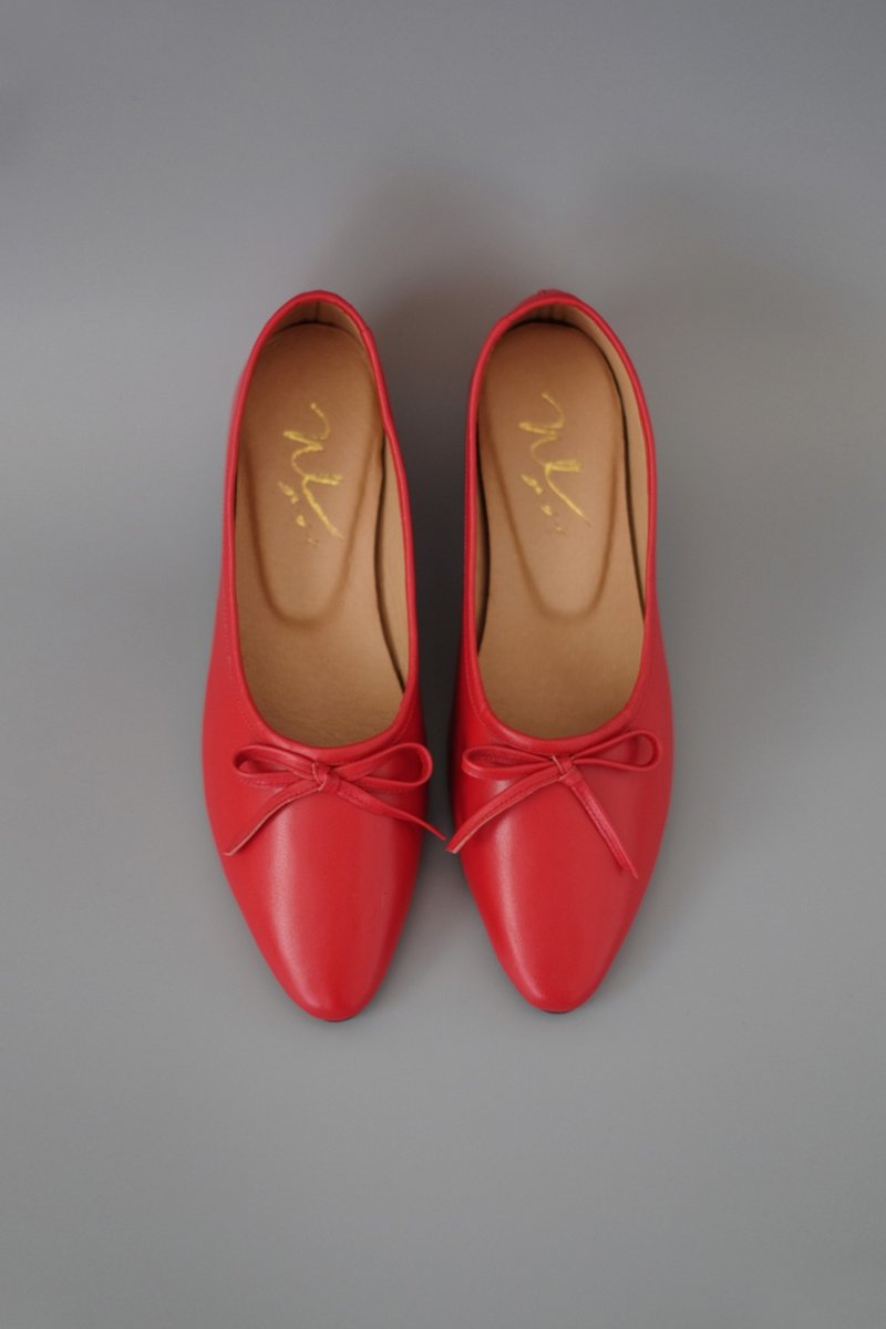 Gloves Ballet (经典红) Heels 柔革版  | WL - 高跟鞋 - 真皮 红色
