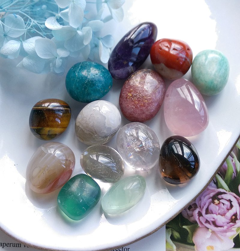 天然滚石组合 打磨件 消磁滚石 口袋能量石 天然矿石 原矿 - 摆饰 - 其他材质 