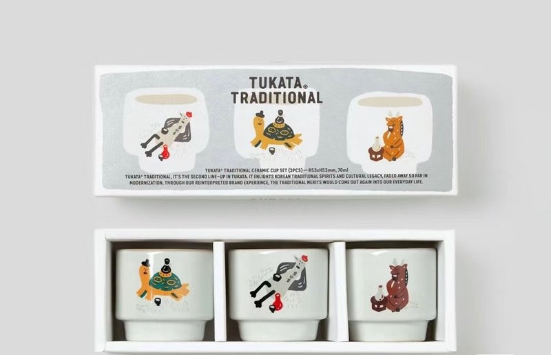 陶瓷杯套装/彩色版3PCS装 - 茶具/茶杯 - 陶 多色