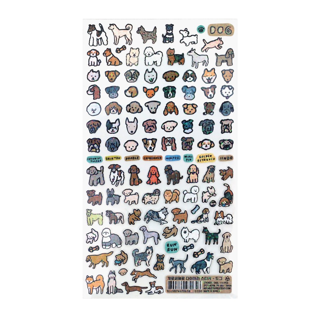 Diary Sticker Dog 手帐装饰贴纸 / 小狗 - 贴纸 - 防水材质 