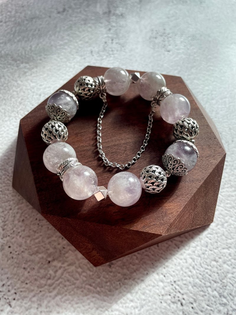 紫兔毛水晶、聚财守护、贵人引路、聚财小兔紫 - 手链/手环 - 水晶 紫色