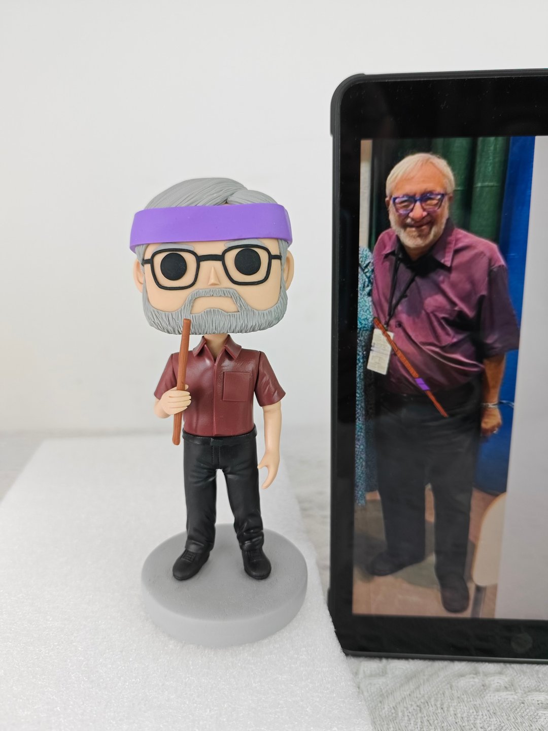 纯手工定制美国Funko Pop 自画肖像公仔娃娃男朋友老公生日礼物 - 玩偶/公仔 - 粘土 多色