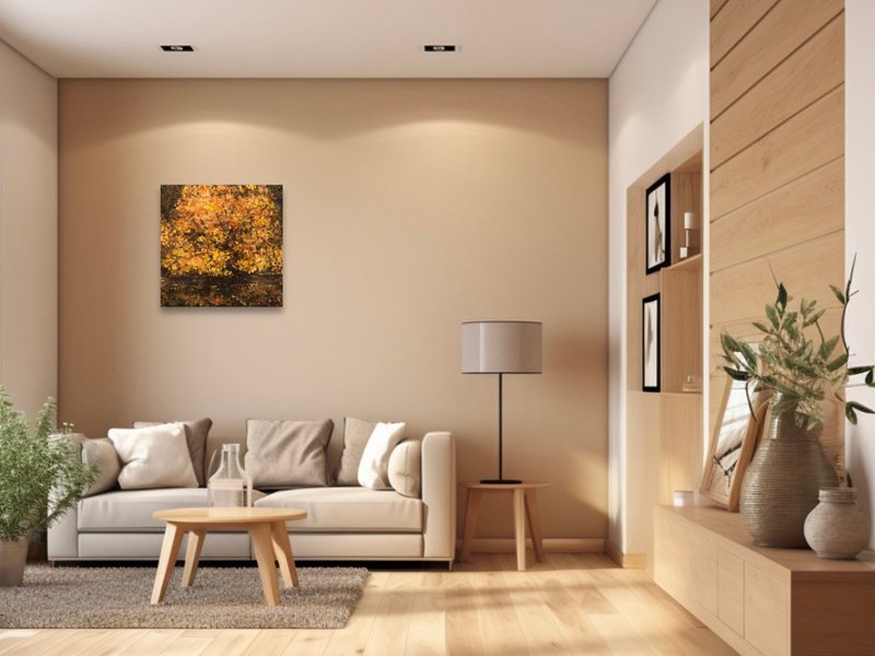 油画_印象。胡杨木 - 海报/装饰画/版画 - 棉．麻 