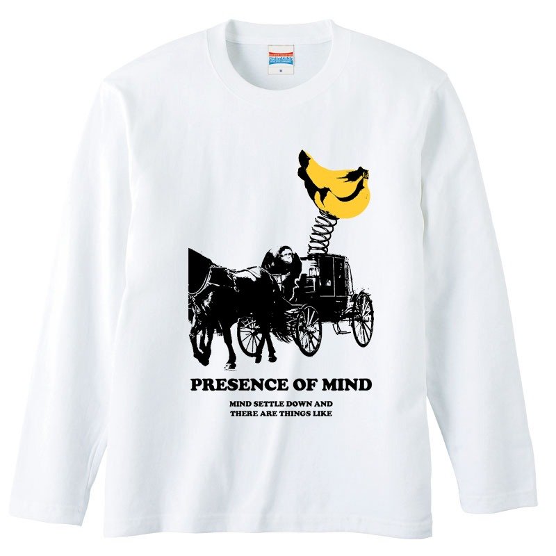 Long sleeve T-shirt / of mind - 男装上衣/T 恤 - 棉．麻 白色