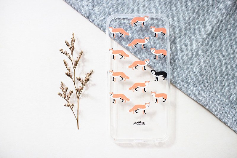 Maotu - 手机壳 (游走-狐狸) - 手机壳/手机套 - 塑料 橘色