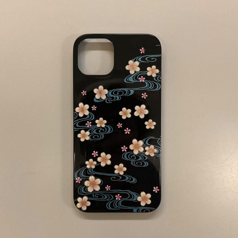 漆艺 iPhone 保护壳 iPhone 14 系列 厚绘漆艺 樱花 山中漆器 - 手机壳/手机套 - 其他材质 
