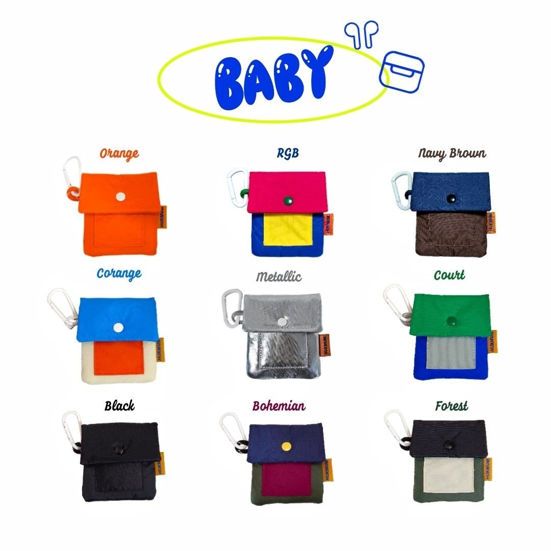 BABY TAB : 9 colors Airpods / Airpods pro Storage bag - 耳机收纳 - 尼龙 多色