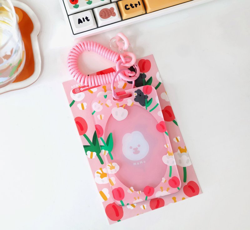 MoMo Rabbit 春装 卡套 - 证件套/卡套 - 塑料 粉红色