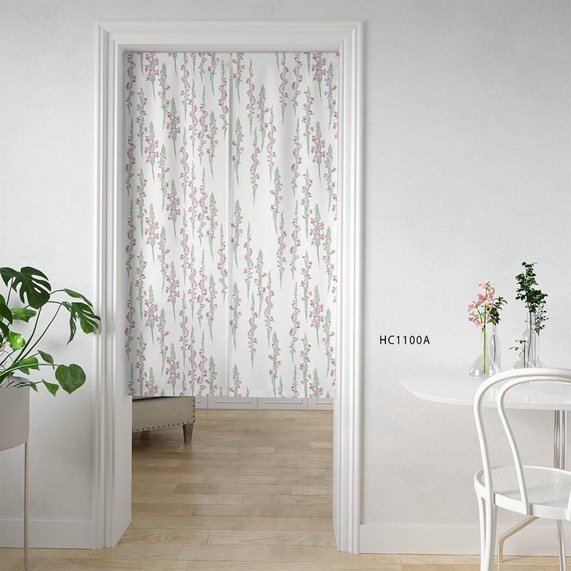 原创印花门帘 兰花清明草 - 门帘/门牌 - 聚酯纤维 