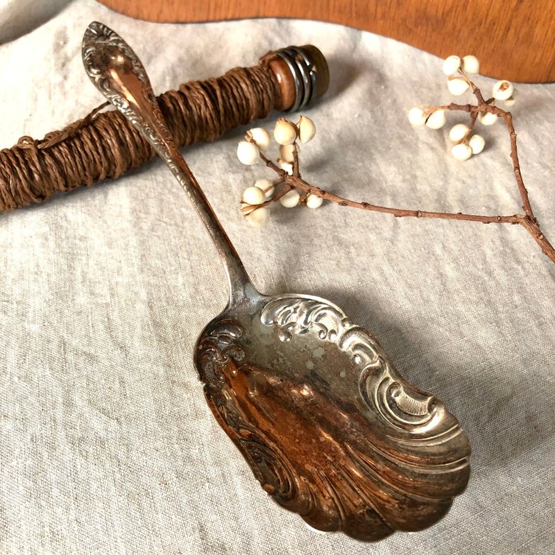 百年古董 1900年美国1881 Rogers镀银大汤匙 - 餐刀/叉/匙组合 - 银 