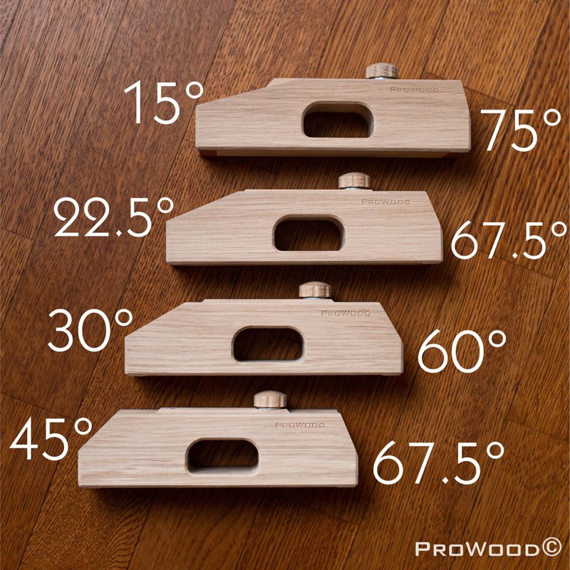 Kumiko Professional Kit 4 pcs oak - 15,75 30,60,45,22.5,67.5, angles. - 木工/竹艺/纸艺 - 木头 