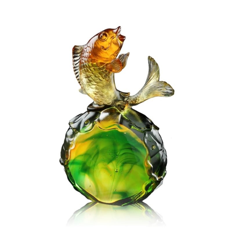 琉璃工房 LIULI 一跃顶尖 - 摆饰 - 琉璃 绿色