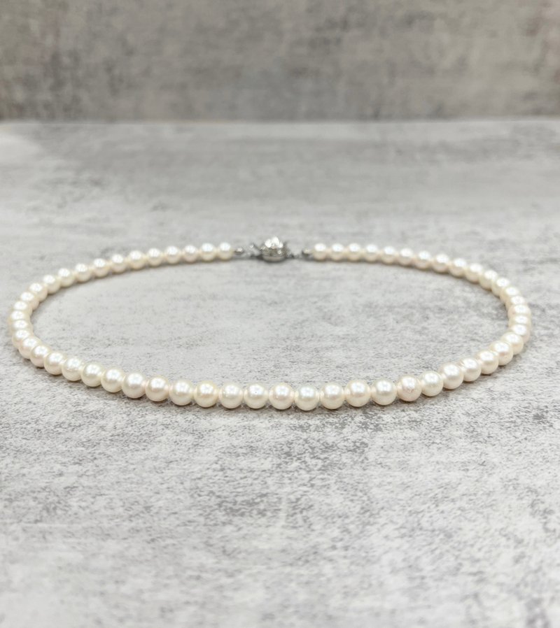 海水珍珠项链 6.5mm白珠 天然海水珍珠 珍珠串链 - 项链 - 珍珠 