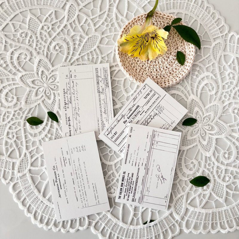 复古白纸 Vol.2 - 便条纸/标签贴 - 纸 