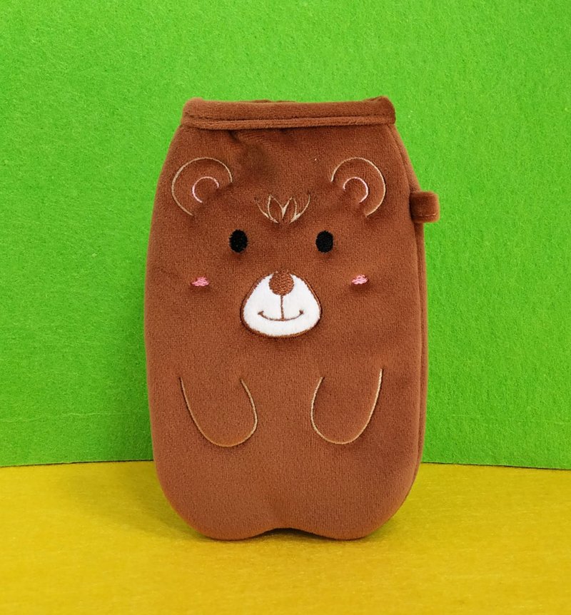 手机袋  5.7寸手机 - 小棕熊 - 手机壳/手机套 - 其他人造纤维 咖啡色