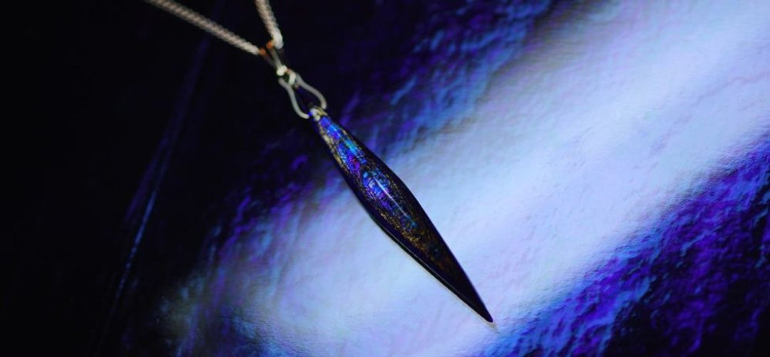 [Made to order] Flashing meteor - 项链 - 玻璃 红色