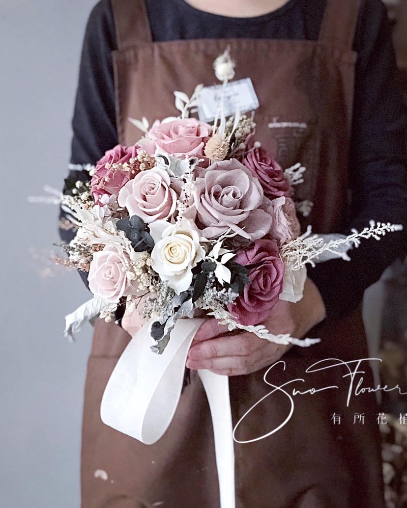 不凋花永生花捧花/宅配限双北地区,跨县市需自取 - 干燥花/捧花 - 其他材质 