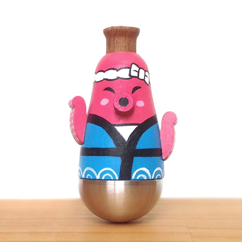 闻森笛 – 一番章鱼哥 卡祖笛 KAZOO 公仔 - 吉他/乐器 - 木头 红色