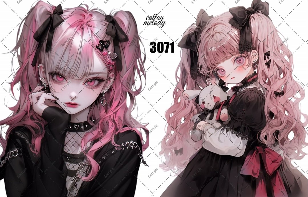 original sticker o.3071 人物贴纸 原创贴纸 cotton melody - 贴纸 - 纸 