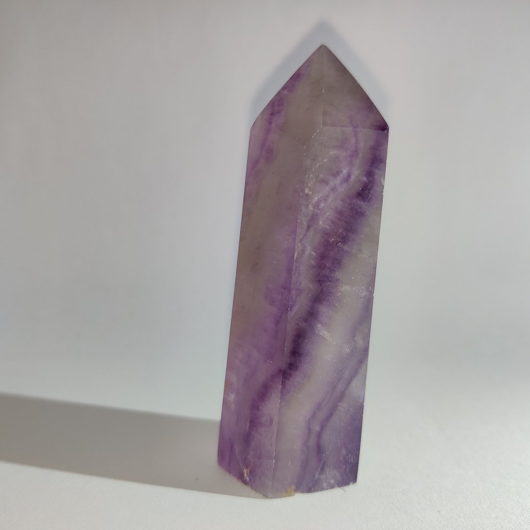 千层紫萤石柱 Fluorite 随形 摆件 原石 晶簇 天然水晶 水晶 - 摆饰 - 水晶 