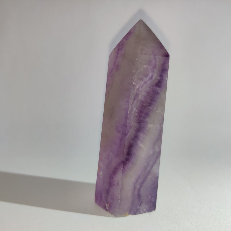 千层紫萤石柱 Fluorite 随形 摆件 原石 晶簇 天然水晶 水晶 - 摆饰 - 水晶 