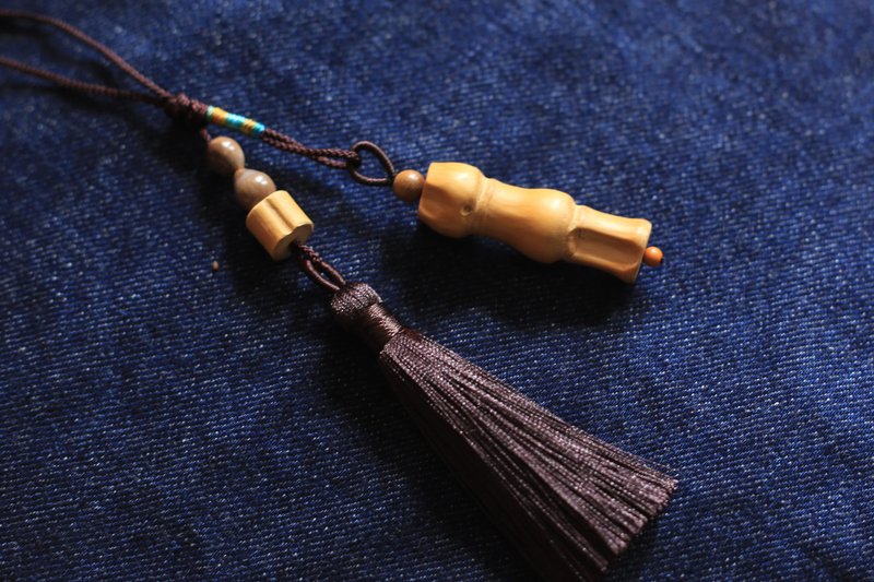 原创竹饰品系列 | 人面竹结 吊饰 | 包挂 车挂 | 手工打磨 一物一 - 吊饰 - 竹 