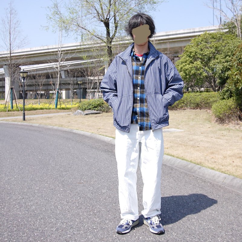 格纹复古夹克 日本 設計 簡約 日常搭配 百搭 工裝夾克 日系 山系 - 男装外套 - 其他材质 多色