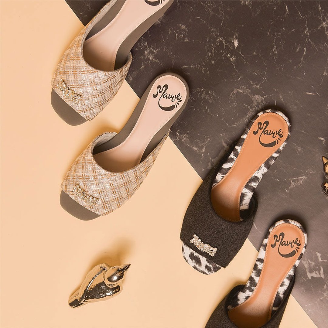 Genie Flat Sandals - 女款休闲鞋 - 其他材质 卡其色