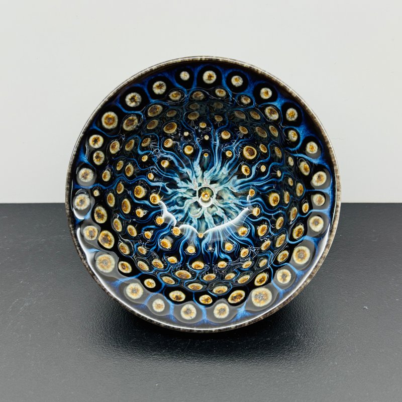 孔雀开屏 饮杯 90ml 邱毓宁 莺歌烧 A3-09 - 茶具/茶杯 - 瓷 多色