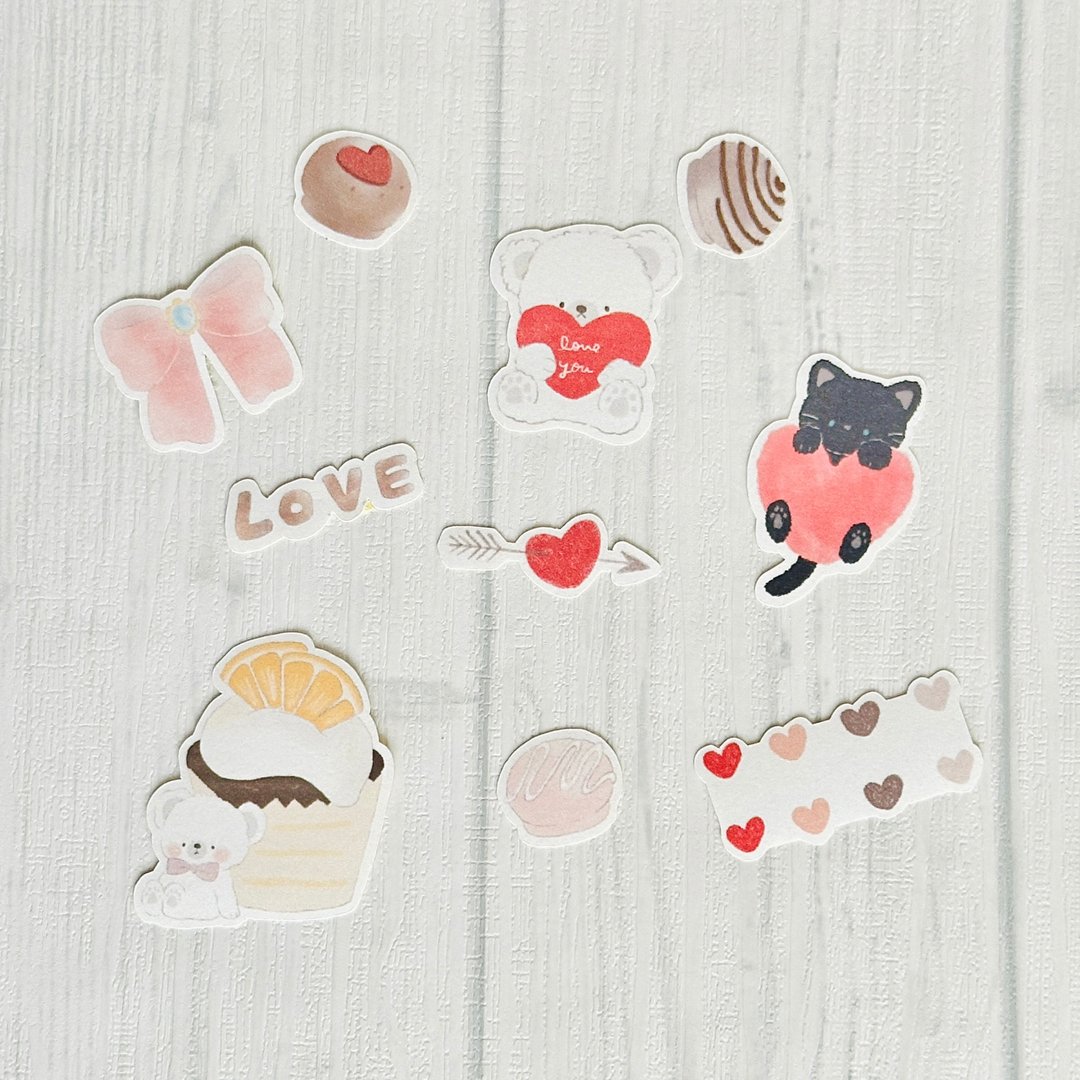 【独立贴纸】sweet chocolate 3【Flake Sticker】 - 贴纸 - 纸 多色