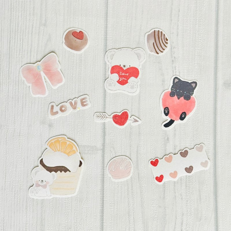 【独立贴纸】sweet chocolate 3【Flake Sticker】 - 贴纸 - 纸 多色