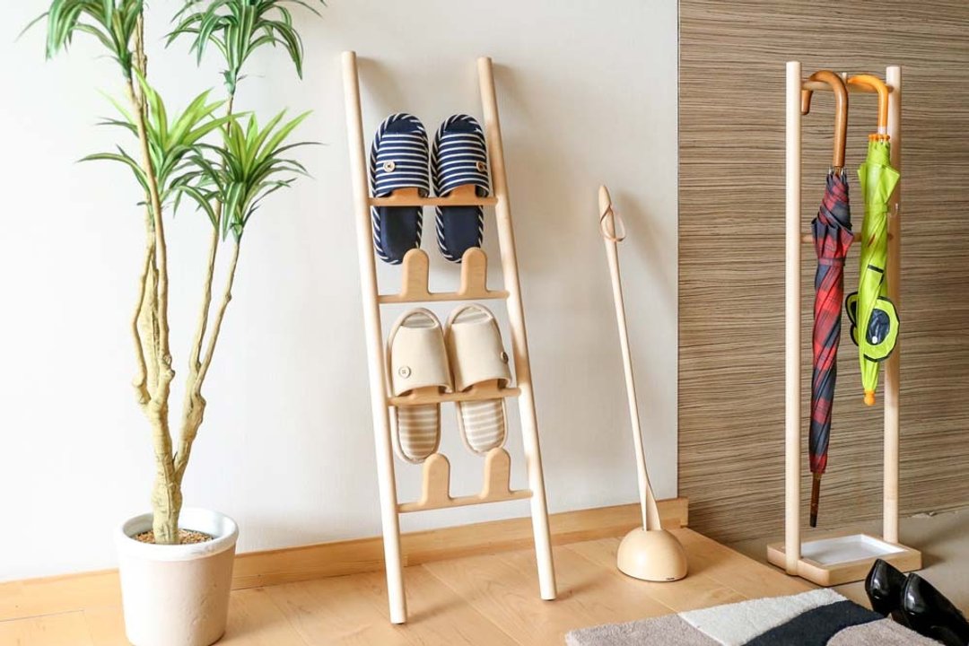 旭川工艺 cosine LEAF RACK 叶形拖鞋架 - 收纳用品 - 木头 