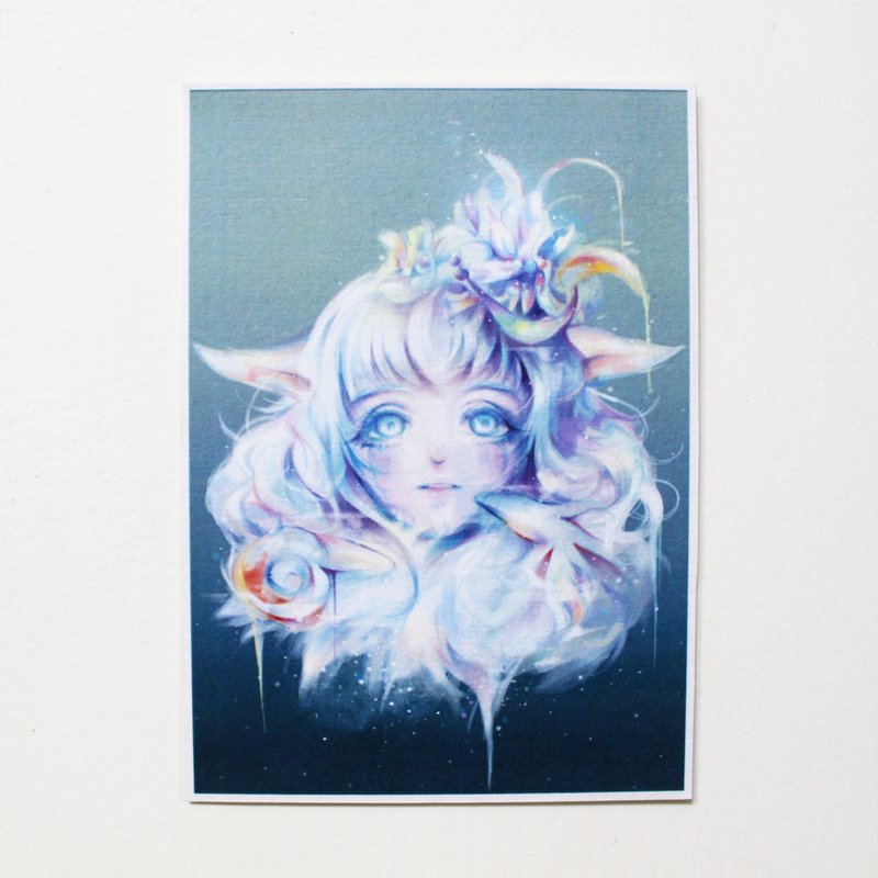 Alice Hobbey  奇幻少女系列 双面插画明信片 Postcard - 卡片/明信片 - 纸 多色